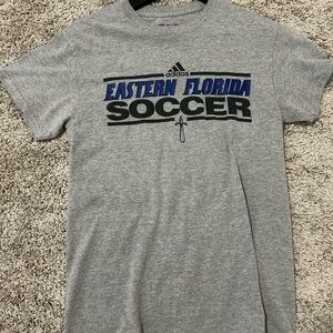 Adidas Gray Short Sleeve Soccer Tee